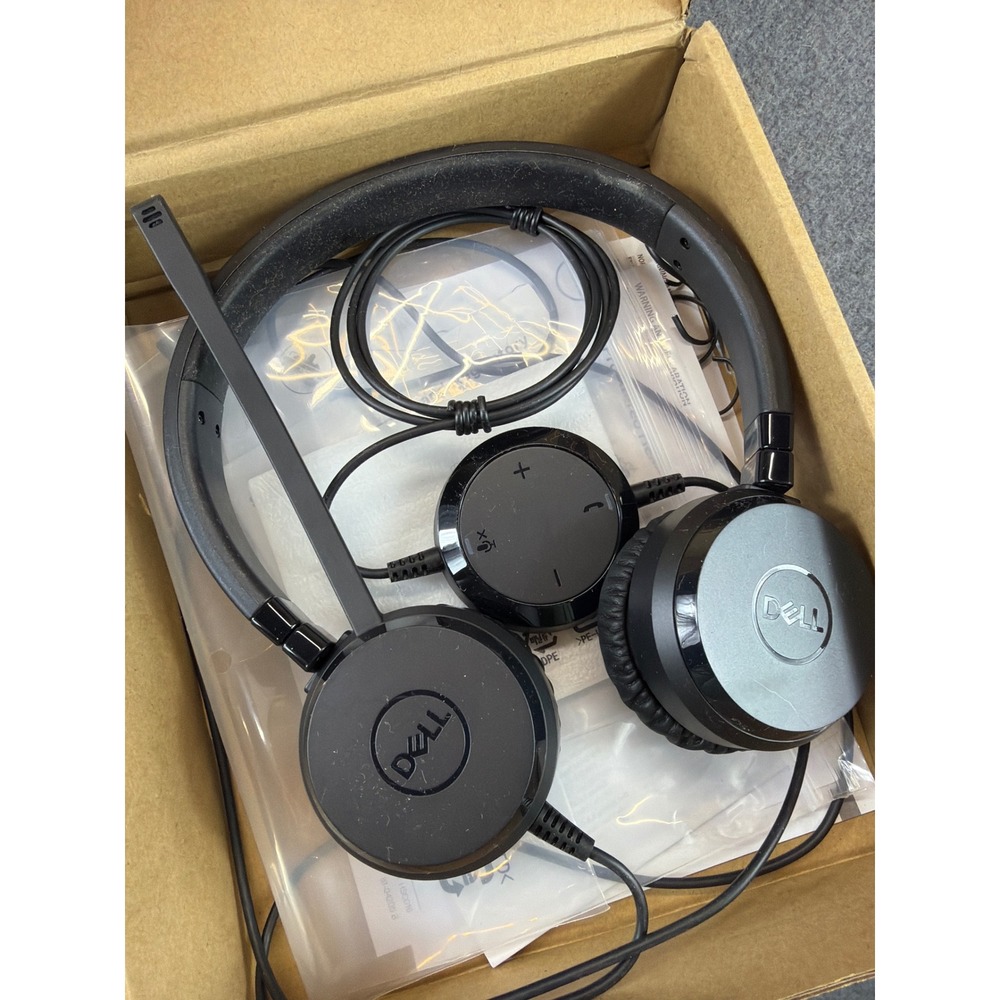 Dell Pro Stereo Headset UC150 Wired USB Black‎ Business Office HSC016